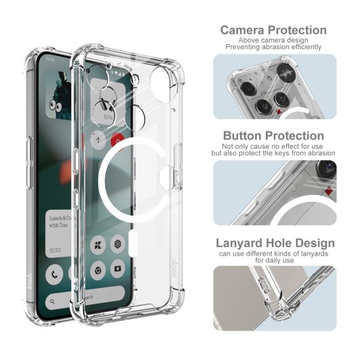 Bild 5, IMAK IMAK Nothing Phone 3 Skal MagSafe Shockproof Transparent - Teknikhallen.se