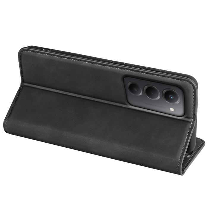 Bild 5,  Xiaomi Redmi 15 Fodral Skin Touch Läder Svart - Teknikhallen.se