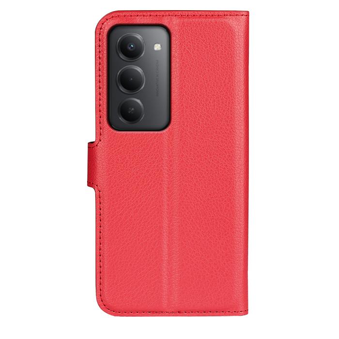 Bild 3,  Xiaomi Redmi 15 Fodral Litchi Läder Röd - Teknikhallen.se
