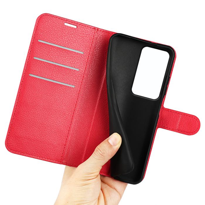 Bild 4,  Xiaomi Redmi 15 Fodral Litchi Läder Röd - Teknikhallen.se