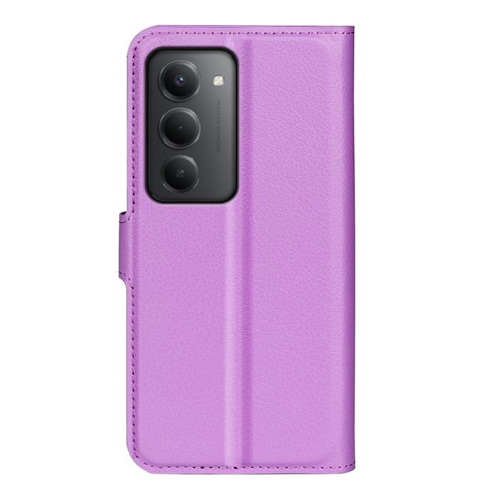 Bild 3,  Xiaomi Redmi 15 Fodral Litchi Läder Lila - Teknikhallen.se