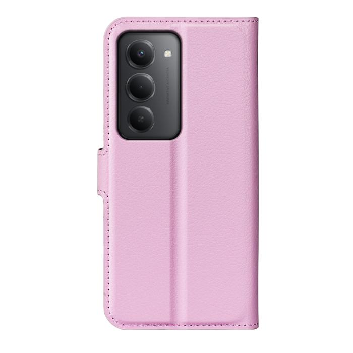 Bild 3,  Xiaomi Redmi 15 Fodral Litchi Läder Ljus Rosa - Teknikhallen.se