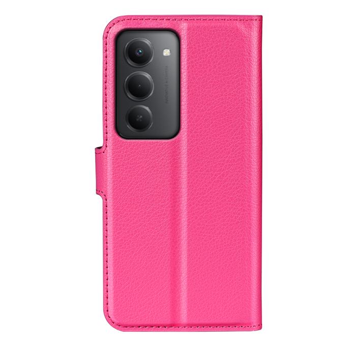 Bild 3,  Xiaomi Redmi 15 Fodral Litchi Läder Rosa - Teknikhallen.se