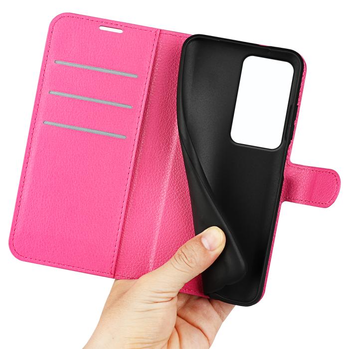 Bild 4,  Xiaomi Redmi 15 Fodral Litchi Läder Rosa - Teknikhallen.se