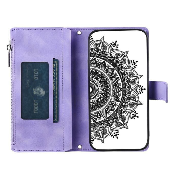 Bild 2,  Xiaomi Redmi 15 Fodral Mandala Läder Lila - Teknikhallen.se