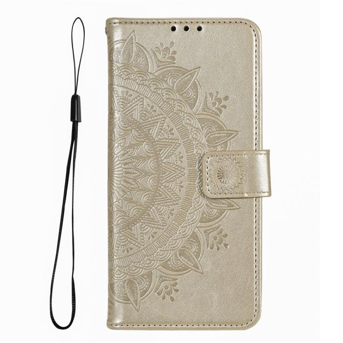 Bild 4,  Xiaomi Redmi 15 Fodral Mandala Läder Guld - Teknikhallen.se