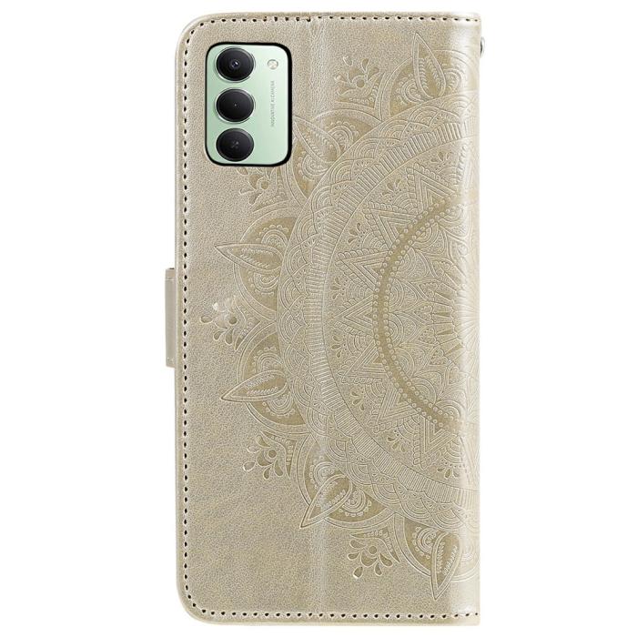 Bild 5,  Xiaomi Redmi 15 Fodral Mandala Läder Guld - Teknikhallen.se