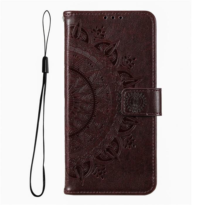 Bild 4,  Xiaomi Redmi 15 Fodral Mandala Läder Brun - Teknikhallen.se