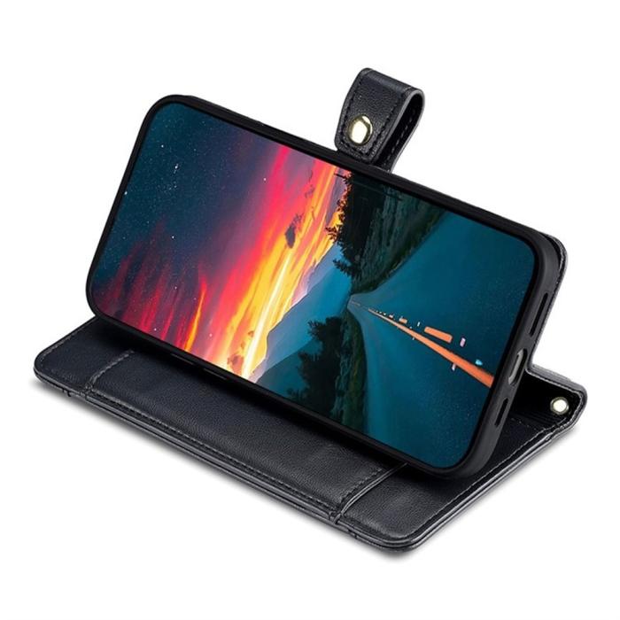Bild 3,  Xiaomi Redmi 15C Fodral Läder Multifunktionellt Svart - Teknikhallen.se
