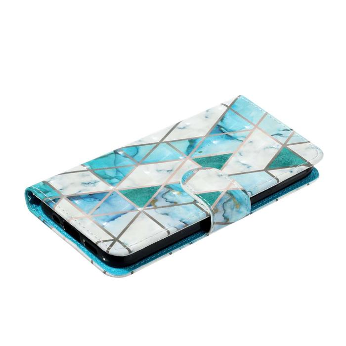 Bild 4,  Xiaomi Redmi 15C Fodral Med Tryck Grön Marmor - Teknikhallen.se