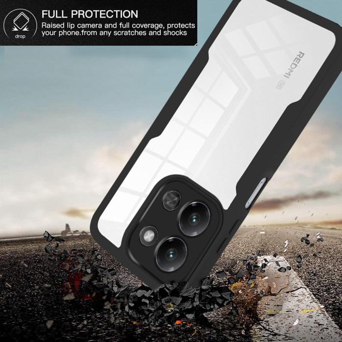 Bild 3,  Xiaomi Redmi 15C Skal 360 Hybrid Defense Svart - Teknikhallen.se