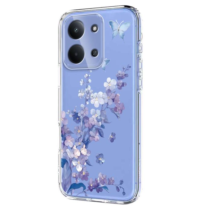 Bild 2,  Xiaomi Redmi 15C Skal Med Tryck Blommor - Teknikhallen.se