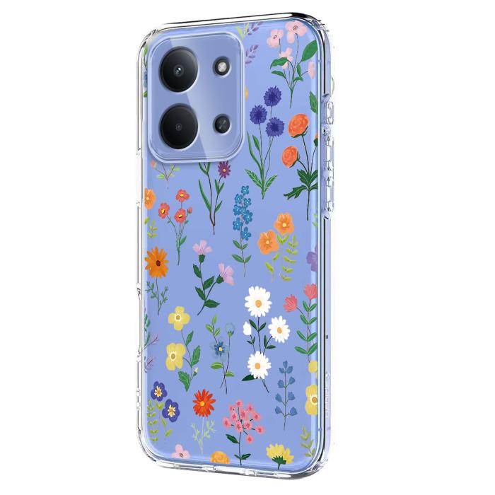 Bild 2,  Xiaomi Redmi 15C Skal Med Tryck Blommor - Teknikhallen.se