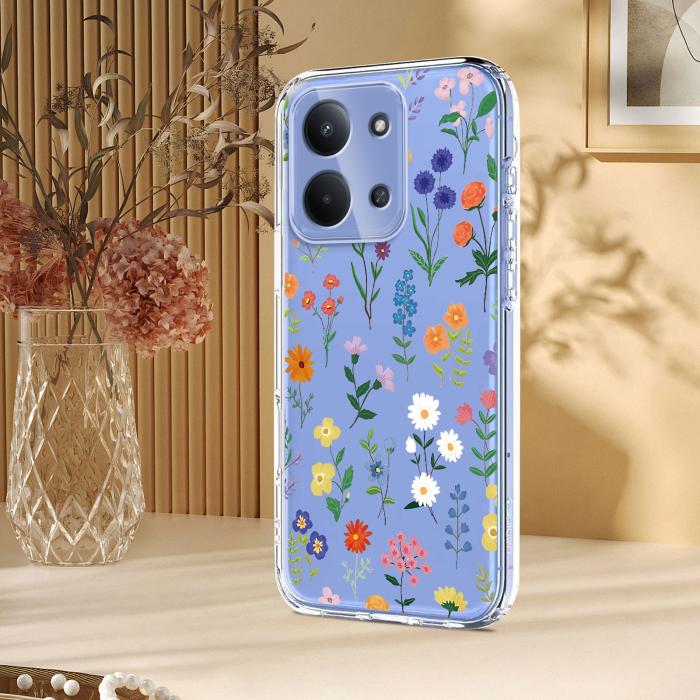 Bild 5,  Xiaomi Redmi 15C Skal Med Tryck Blommor - Teknikhallen.se