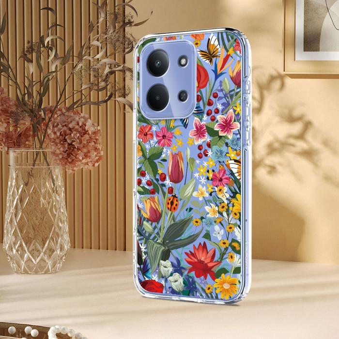 Bild 5,  Xiaomi Redmi 15C Skal Med Tryck Blommor - Teknikhallen.se
