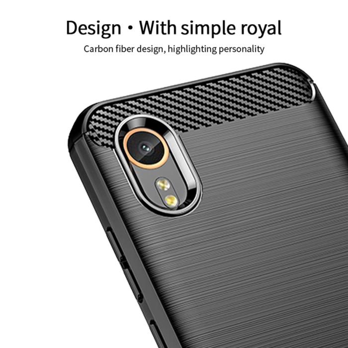 Bild 5, MOFI MOFI Samsung Galaxy Xcover 7 Skal Borstad Stål Textur Svart - Teknikhallen.se