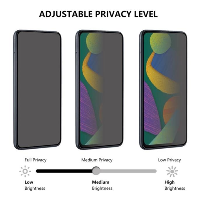 Bild 6,  Xiaomi Redmi 15 Skärmskydd Heltäckande Härdat Glas Privacy - Teknikhallen.se