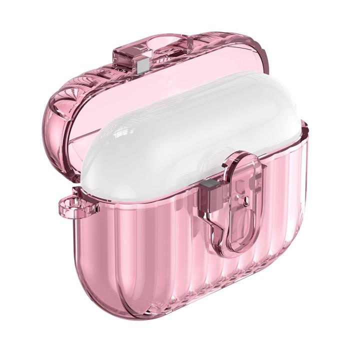 Bild 2,  AirPods Pro 3 Skal Hybrid Shell Texture Rosa - Teknikhallen.se