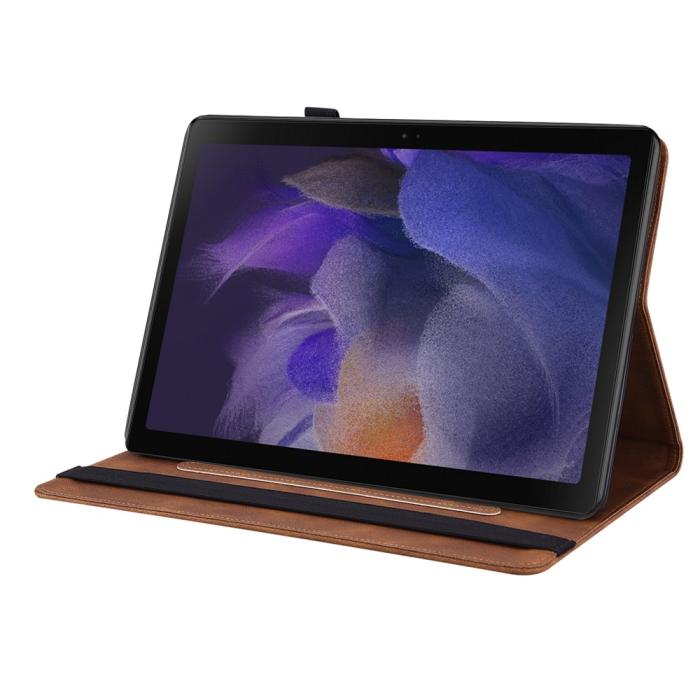 Bild 3,  Samsung Galaxy Tab A11 / A9 Fodral Butterfly Flower Brun - Teknikhallen.se