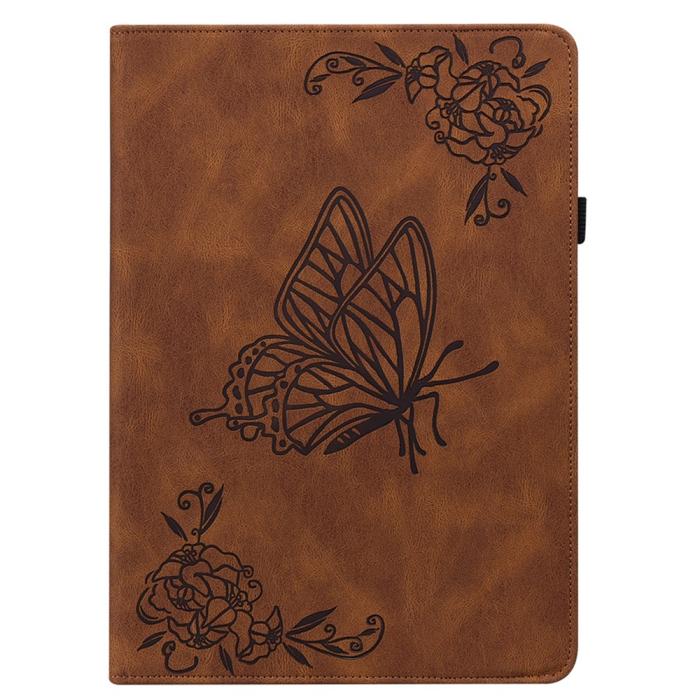 Bild 6,  Samsung Galaxy Tab A11 / A9 Fodral Butterfly Flower Brun - Teknikhallen.se