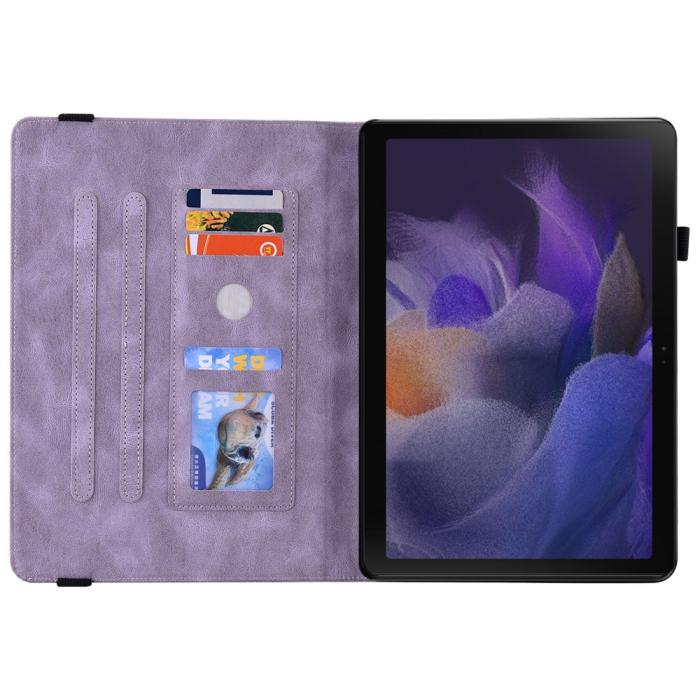 Bild 2,  Samsung Galaxy Tab A11 / A9 Fodral Butterfly Flower Lila - Teknikhallen.se