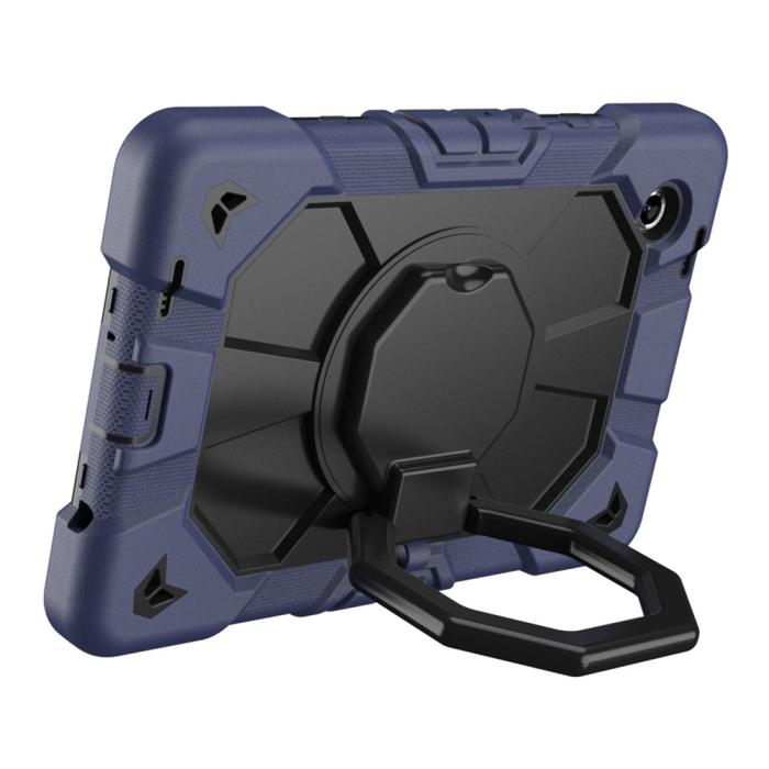 Bild 2,  Galaxy Tab A11 Skal Kickstand Shockproof Mörk Blå / Svart - Teknikhallen.se