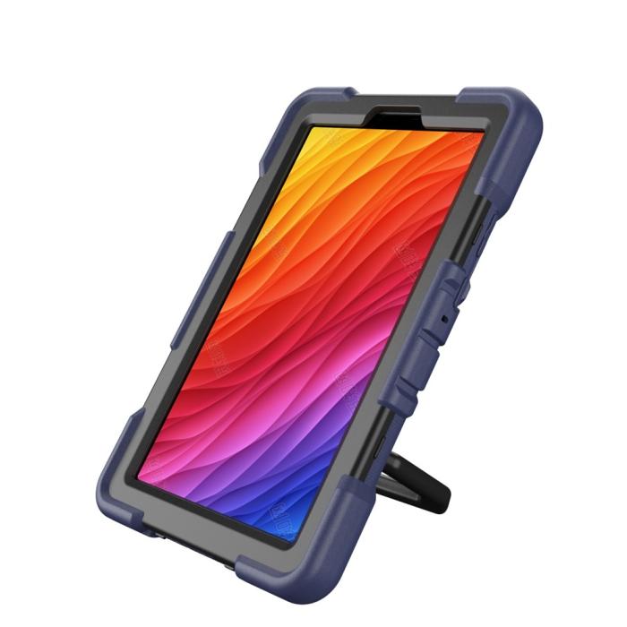 Bild 4,  Galaxy Tab A11 Skal Kickstand Shockproof Mörk Blå / Svart - Teknikhallen.se