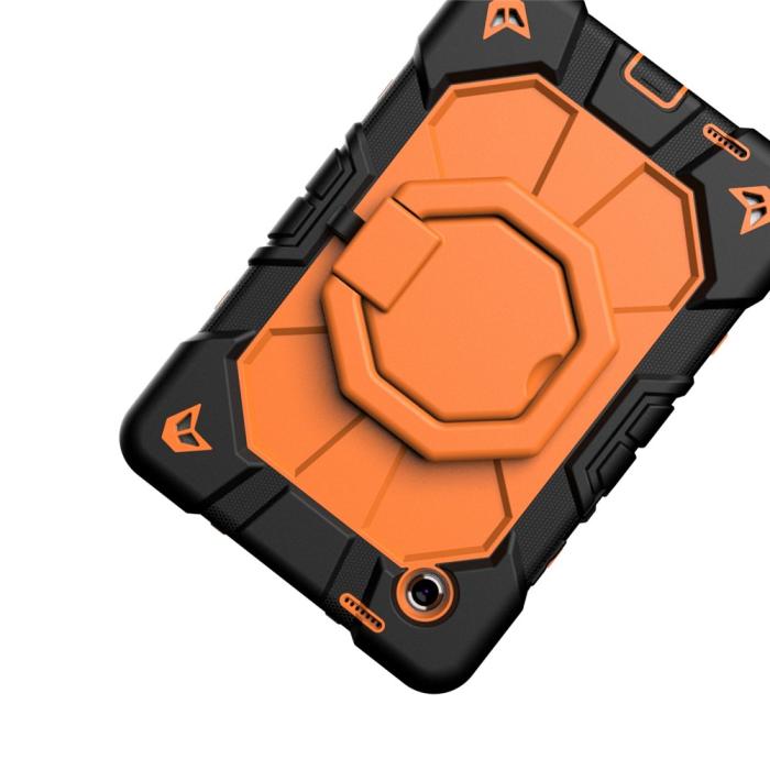Bild 6,  Galaxy Tab A11 Skal Kickstand Shockproof Svart / Orange - Teknikhallen.se