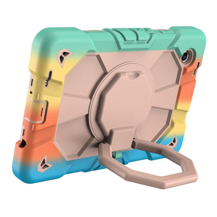 Bild 3,  Galaxy Tab A11 Plus Skal Kickstand Shockproof Rainbow - Teknikhallen.se