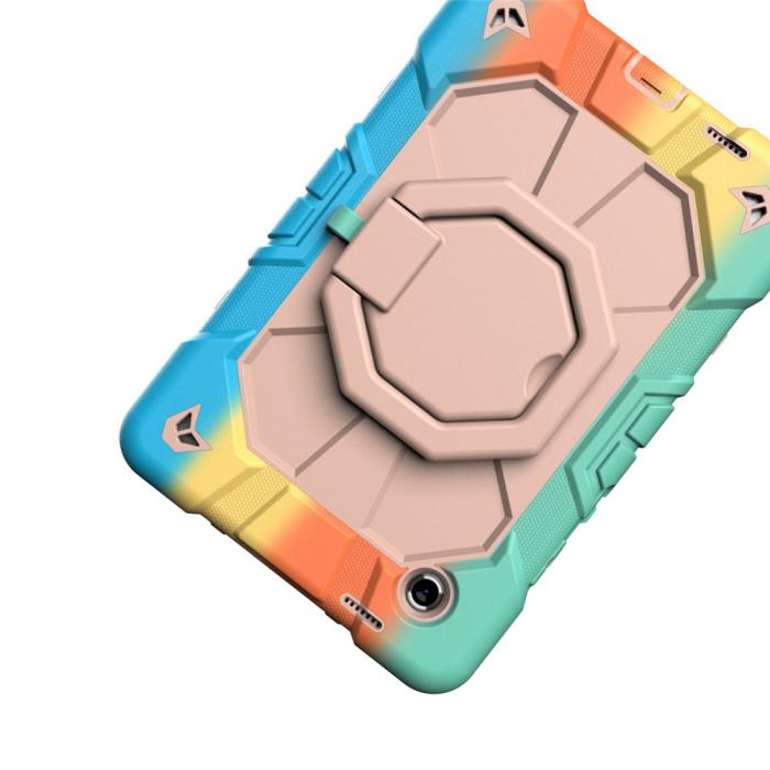 Bild 6,  Galaxy Tab A11 Plus Skal Kickstand Shockproof Rainbow - Teknikhallen.se
