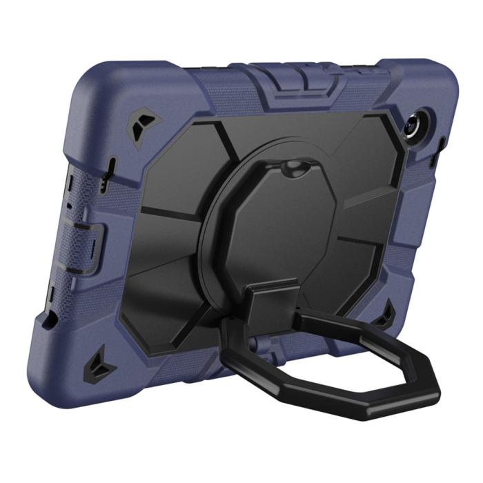 Bild 3,  Galaxy Tab A11 Plus Skal Kickstand Shockproof Mörk Blå / Svart - Teknikhallen.se