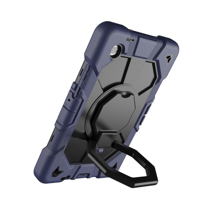 Bild 4,  Galaxy Tab A11 Plus Skal Kickstand Shockproof Mörk Blå / Svart - Teknikhallen.se