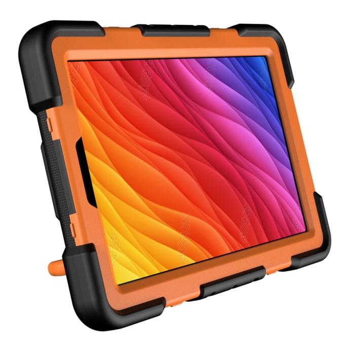 Bild 2,  Galaxy Tab A11 Plus Skal Kickstand Shockproof Svart / Orange - Teknikhallen.se