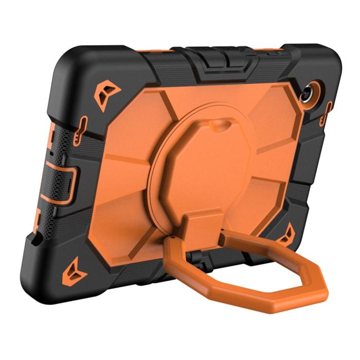Bild 3,  Galaxy Tab A11 Plus Skal Kickstand Shockproof Svart / Orange - Teknikhallen.se