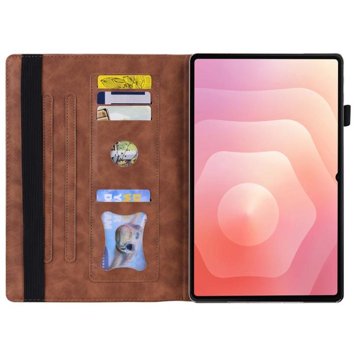 Bild 2,  Samsung Galaxy Tab S11 Ultra Fodral Med Frontficka Brun - Teknikhallen.se