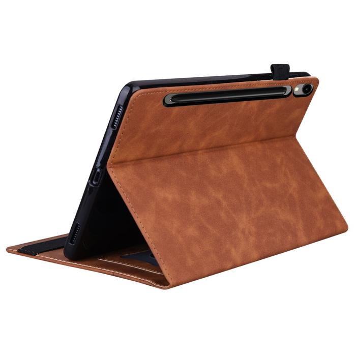 Bild 4,  Samsung Galaxy Tab S11 Ultra Fodral Med Frontficka Brun - Teknikhallen.se