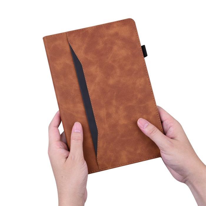 Bild 6,  Samsung Galaxy Tab S11 Ultra Fodral Med Frontficka Brun - Teknikhallen.se