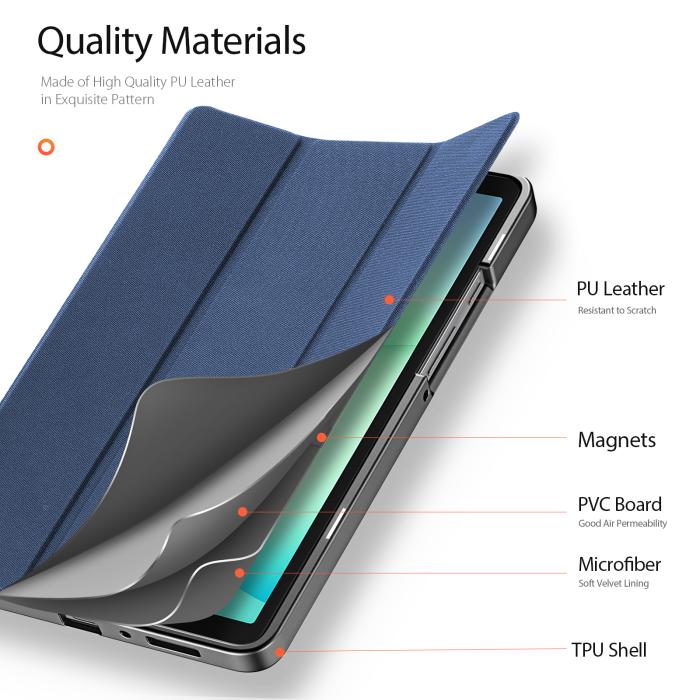 Bild 5, DUX DUCIS DUX DUCIS Galaxy Tab A11 / A9 Fodral DOMO Tri-Fold Blå - Teknikhallen.se
