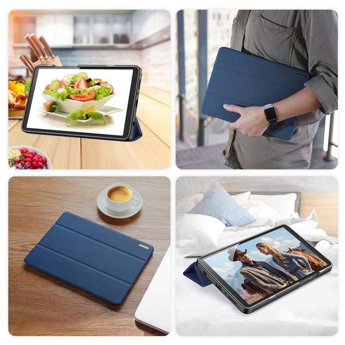 Bild 6, DUX DUCIS DUX DUCIS Galaxy Tab A11 / A9 Fodral DOMO Tri-Fold Blå - Teknikhallen.se