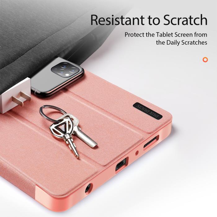 Bild 3, DUX DUCIS DUX DUCIS Galaxy Tab A11 / A9 Fodral DOMO Tri-Fold Rosa - Teknikhallen.se
