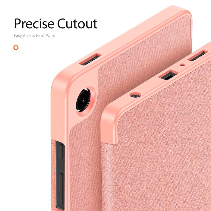 Bild 4, DUX DUCIS DUX DUCIS Galaxy Tab A11 / A9 Fodral DOMO Tri-Fold Rosa - Teknikhallen.se