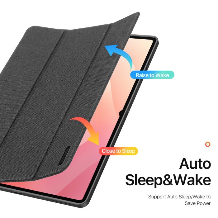Bild 6, DUX DUCIS DUX DUCIS Galaxy Tab S11 Ultra Fodral DOMO Tri-Fold Svart - Teknikhallen.se