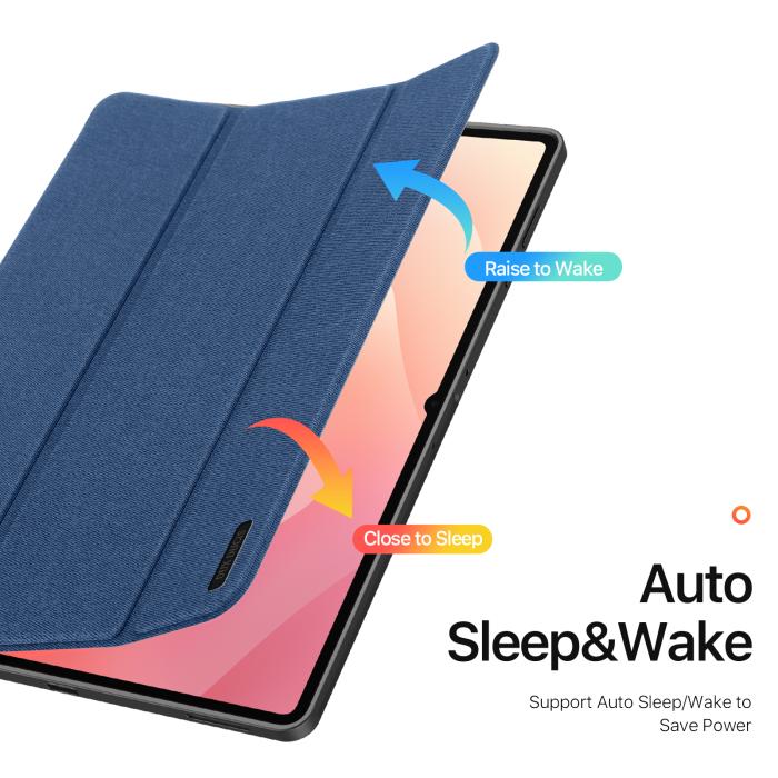 Bild 6, DUX DUCIS DUX DUCIS Galaxy Tab S11 Ultra Fodral DOMO Tri-Fold Blå - Teknikhallen.se