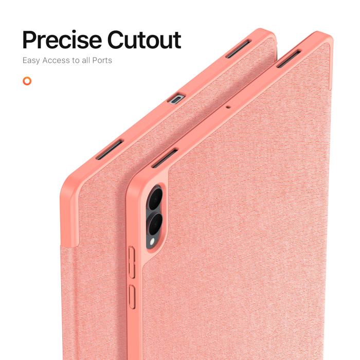 Bild 4, DUX DUCIS DUX DUCIS Galaxy Tab S11 Ultra Fodral DOMO Tri-Fold Rosa - Teknikhallen.se