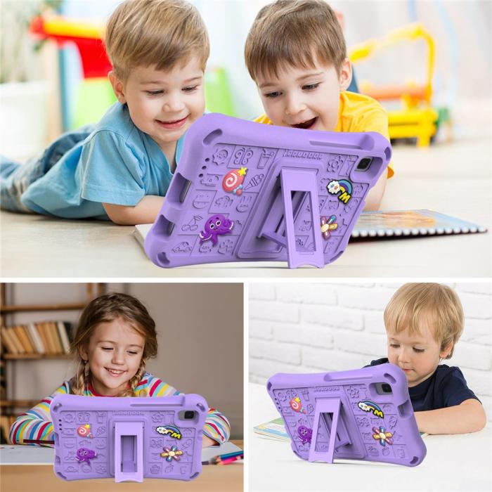 Bild 6,  Galaxy Tab A11 / A9 / A7 Lite / A 8.0 Skal EVA Kickstand Lila - Teknikhallen.se