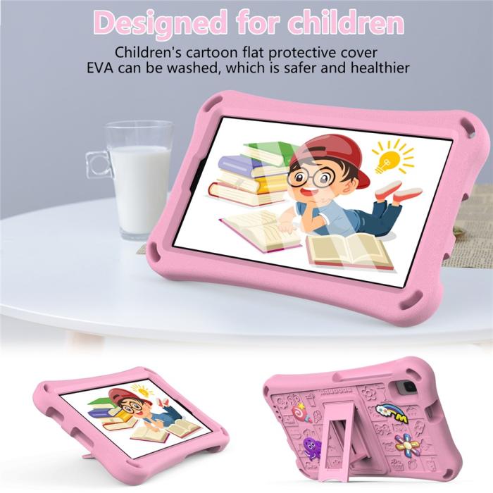 Bild 3,  Galaxy Tab A11 / A9 / A7 Lite / A 8.0 Skal EVA Kickstand Rosa - Teknikhallen.se