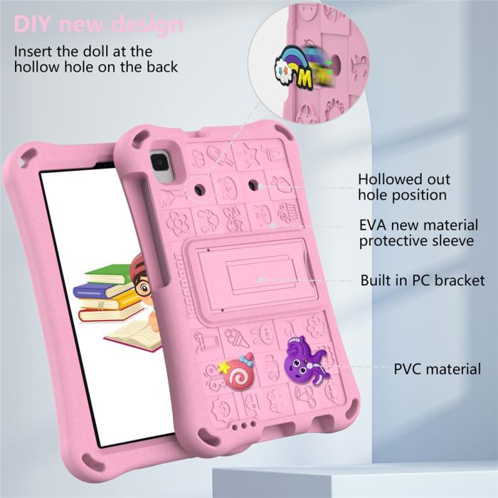 Bild 4,  Galaxy Tab A11 / A9 / A7 Lite / A 8.0 Skal EVA Kickstand Rosa - Teknikhallen.se