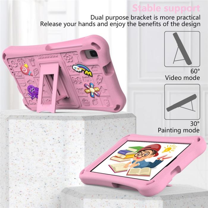 Bild 5,  Galaxy Tab A11 / A9 / A7 Lite / A 8.0 Skal EVA Kickstand Rosa - Teknikhallen.se