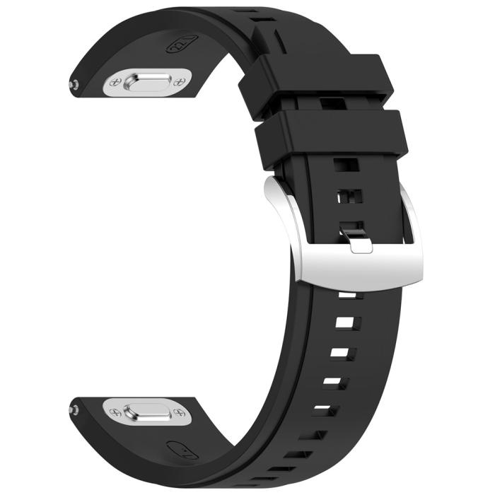 Bild 2,  Klockarmband 22 mm Quick Release Silikon Svart - Teknikhallen.se