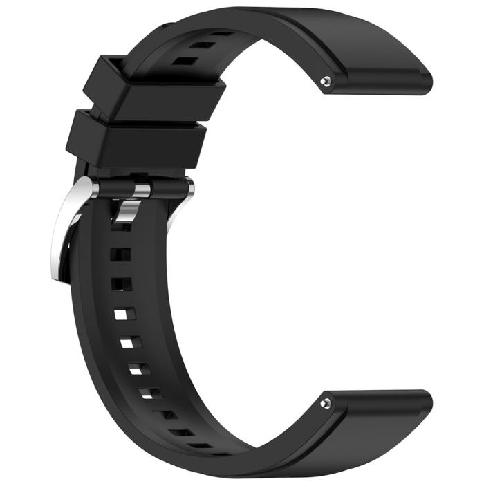 Bild 4,  Klockarmband 22 mm Quick Release Silikon Svart - Teknikhallen.se